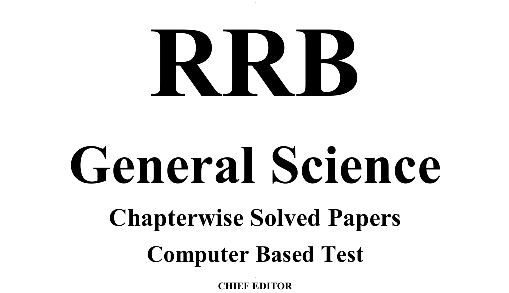 YCT RRB GS [SCIENCE, COMPUTER,ENVIRONMENT] ENGLISH PYQ [ downloadable pdf ]