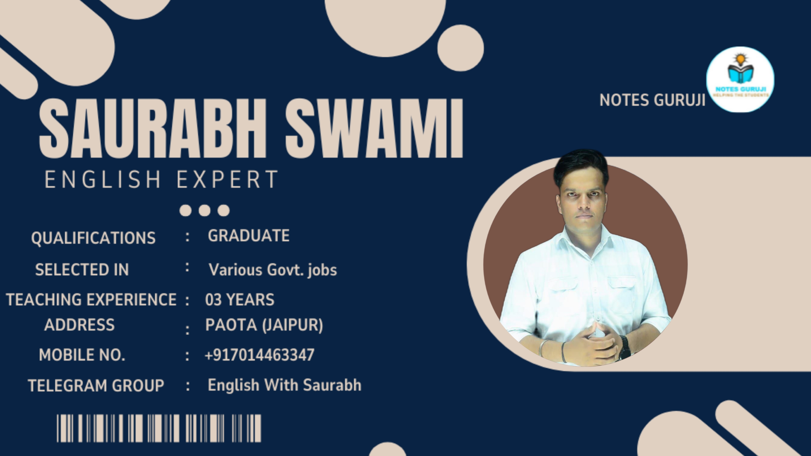 Mr. Saurabh Swami