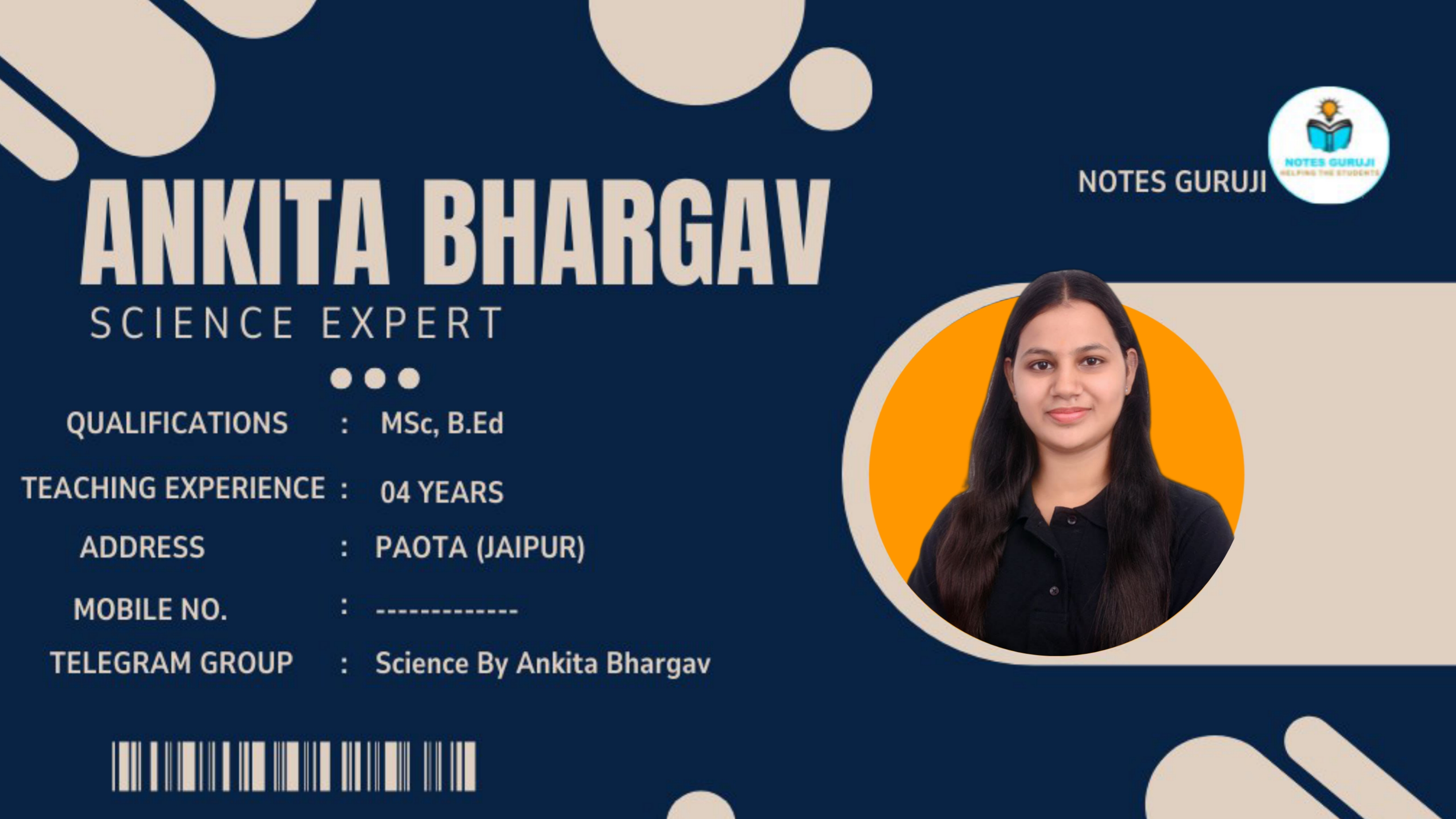MS. ANKITA BHARGAV