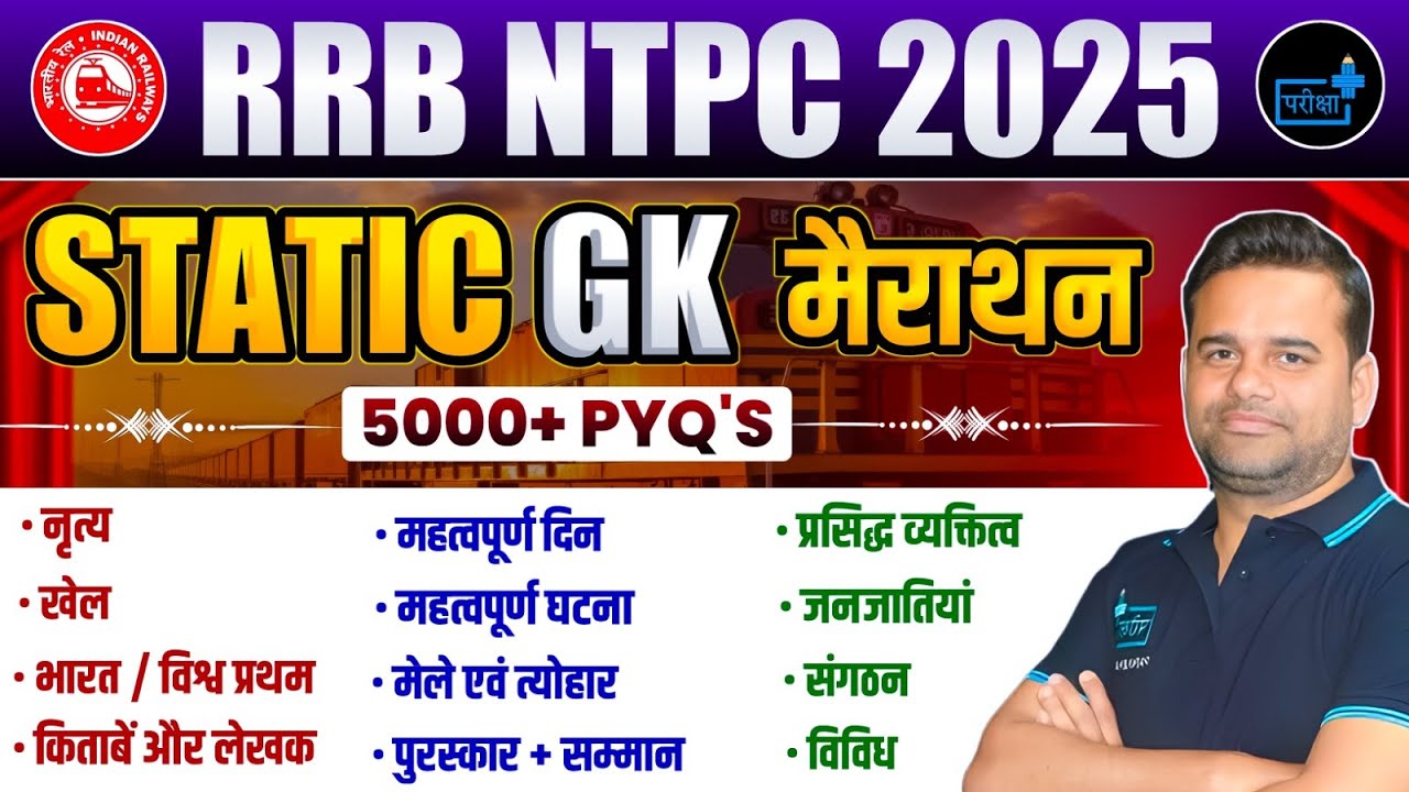 RRB NTPC GK GS 2024 | MCQs
