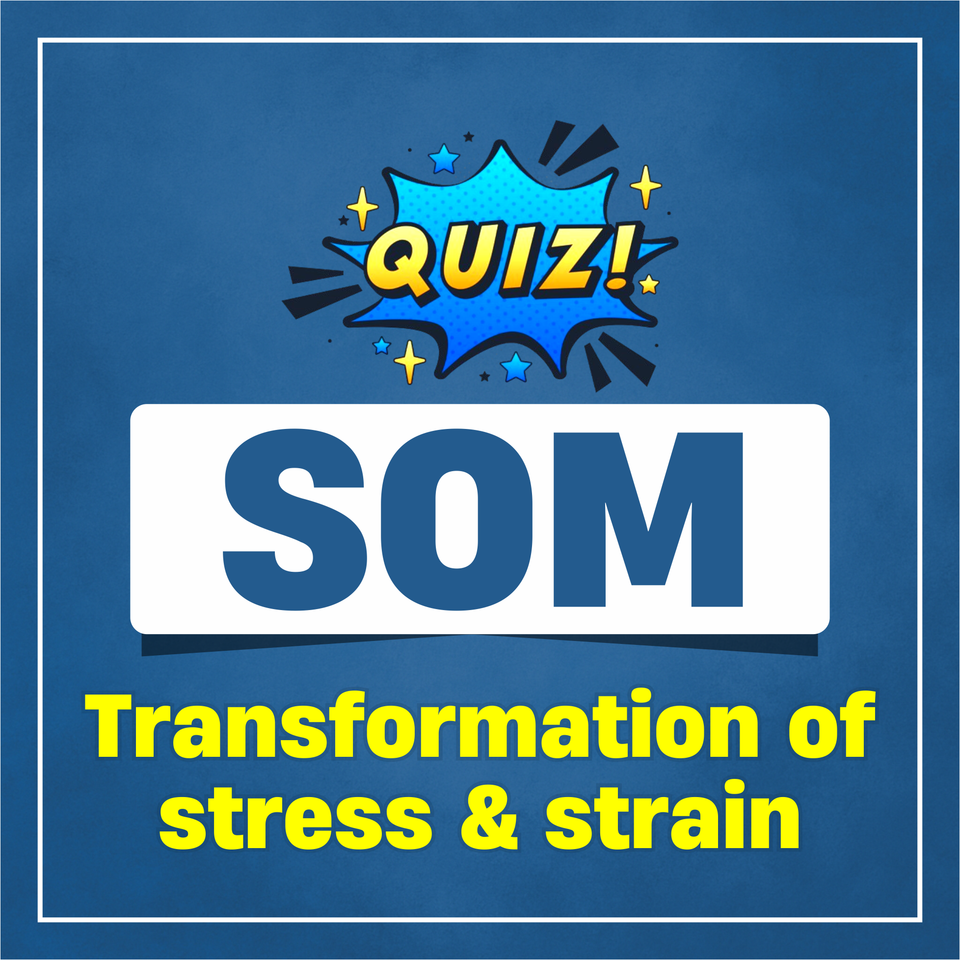 Transformation of stress & strain