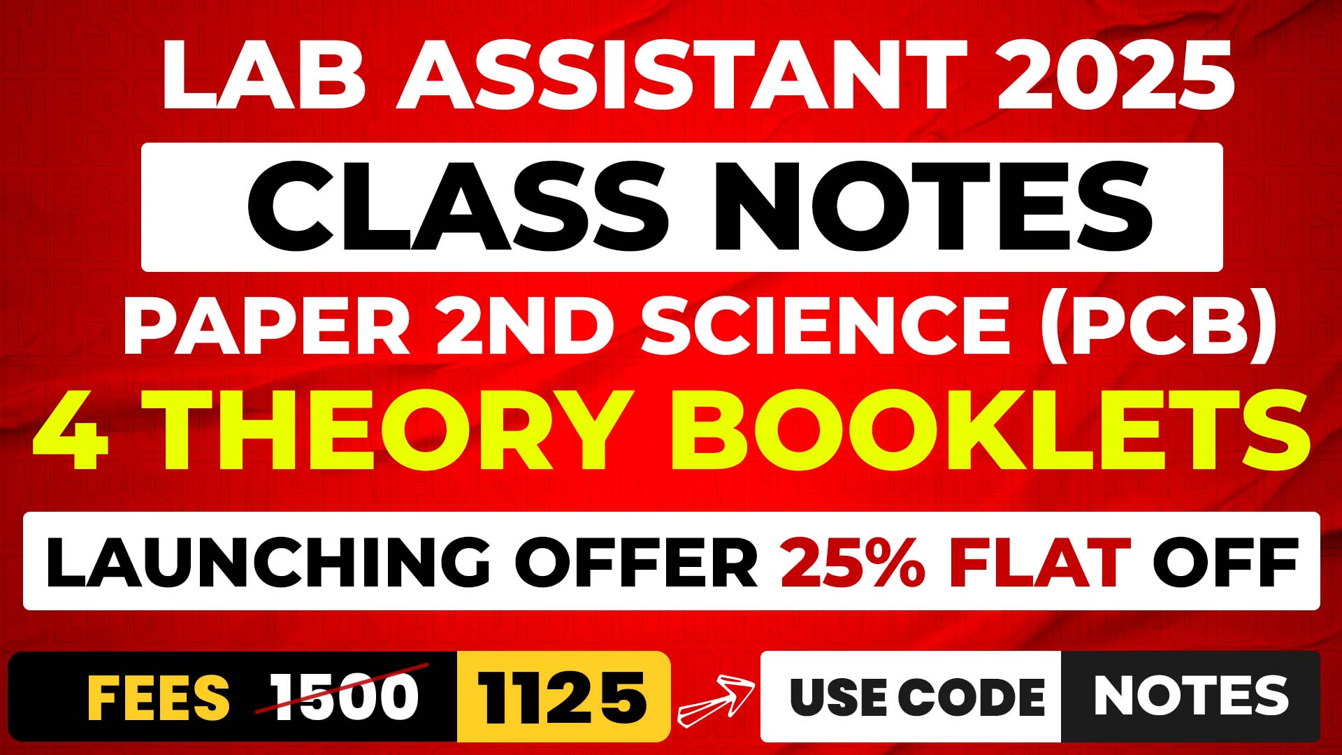 4 Booklet Paper 2nd Science Theory Class Notes