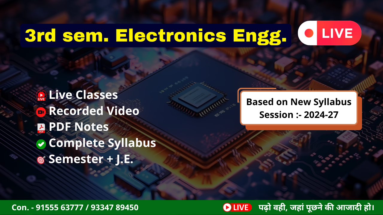 Electronics 3rd Sem. New Syllabus