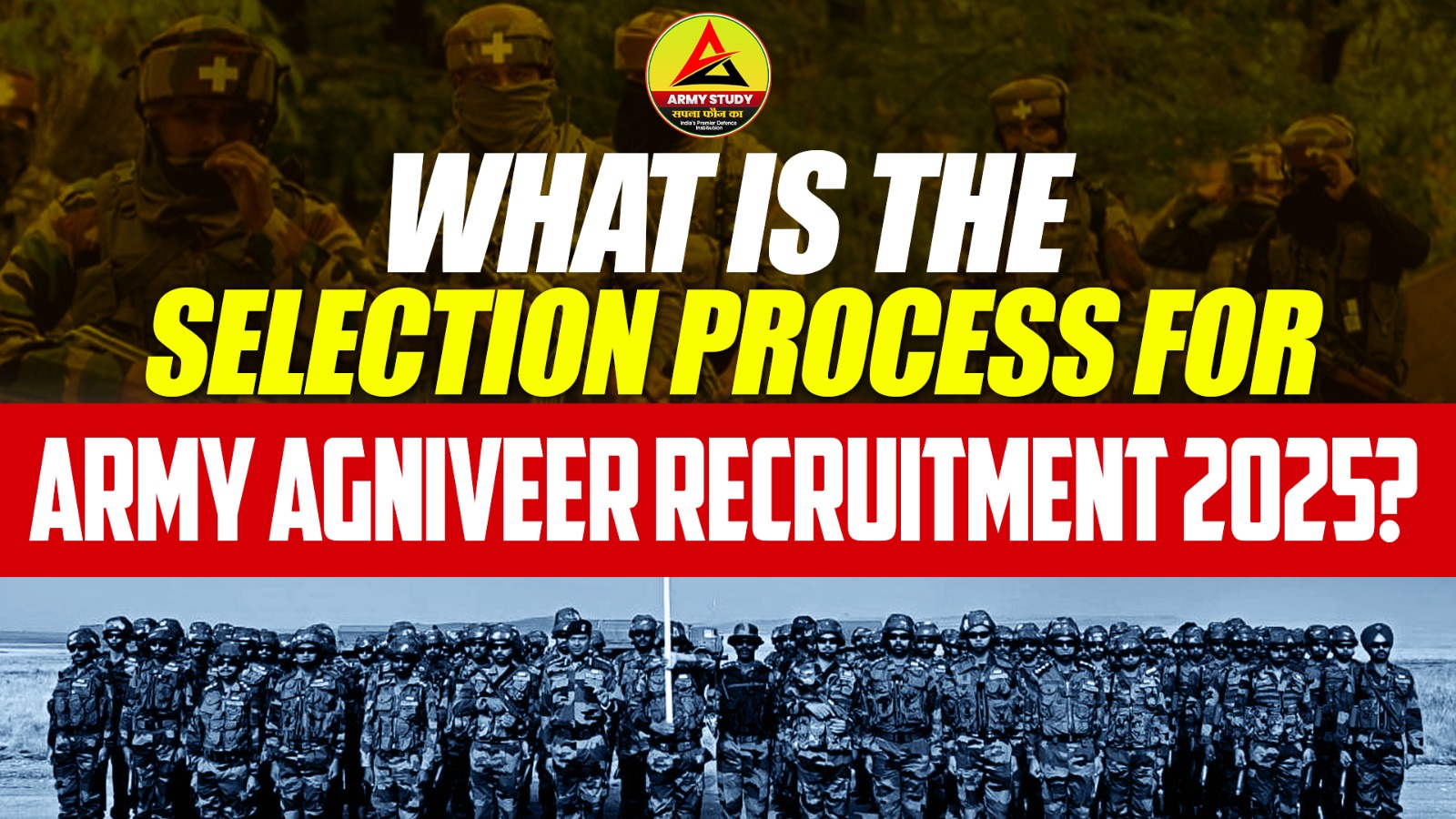 What is the selection process for Army Agniveer Recruitment 2025?