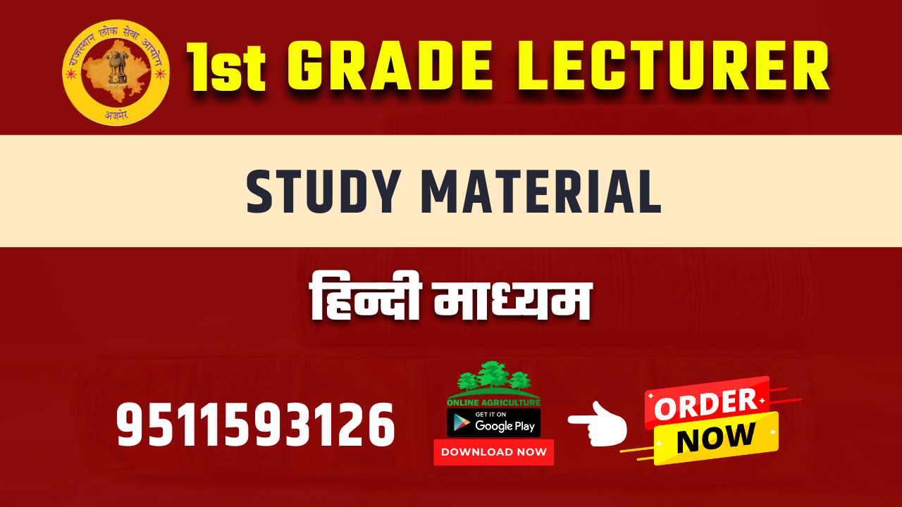 RPSC 1st Grade Lecturer - Hindi Medium