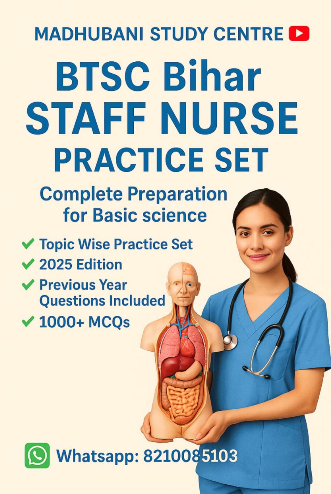 BTSC Staff Nurse Exam 2025 Practice set 