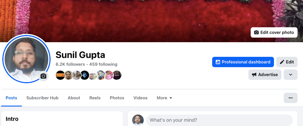 Facebook Profile of SK Sir