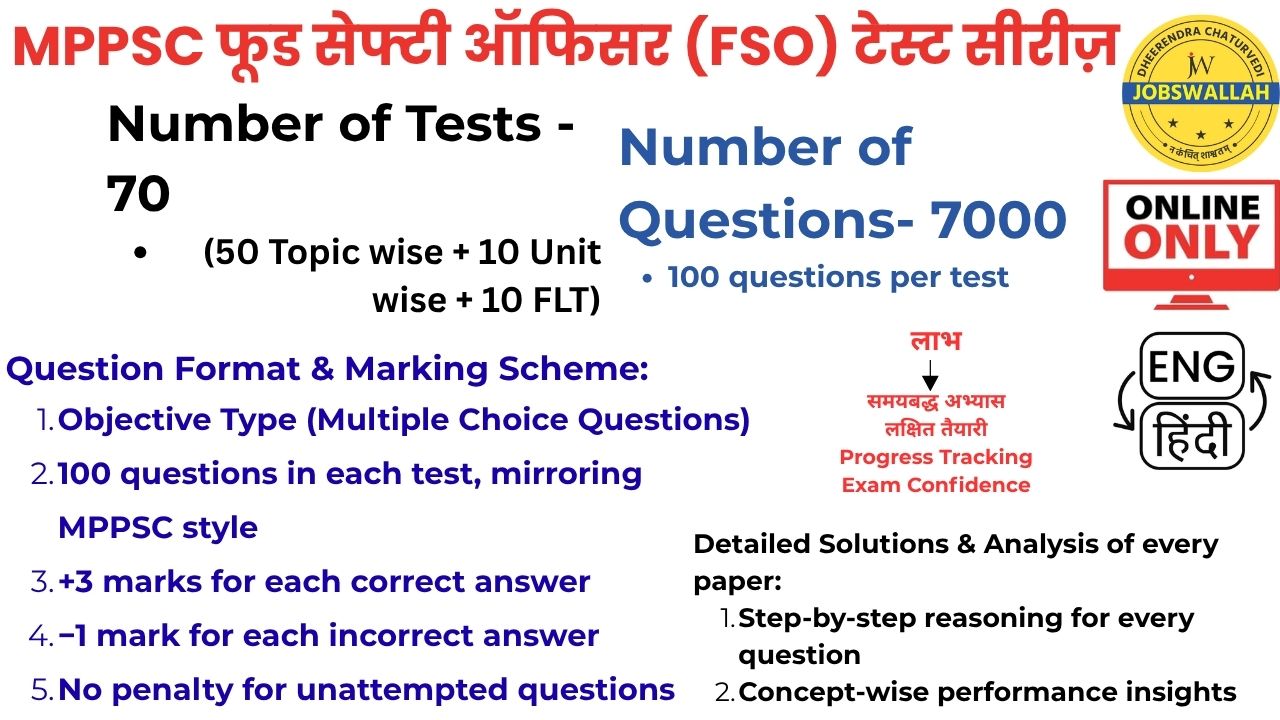 FOOD SAFETY OFFICER - 7000 Q Test Series