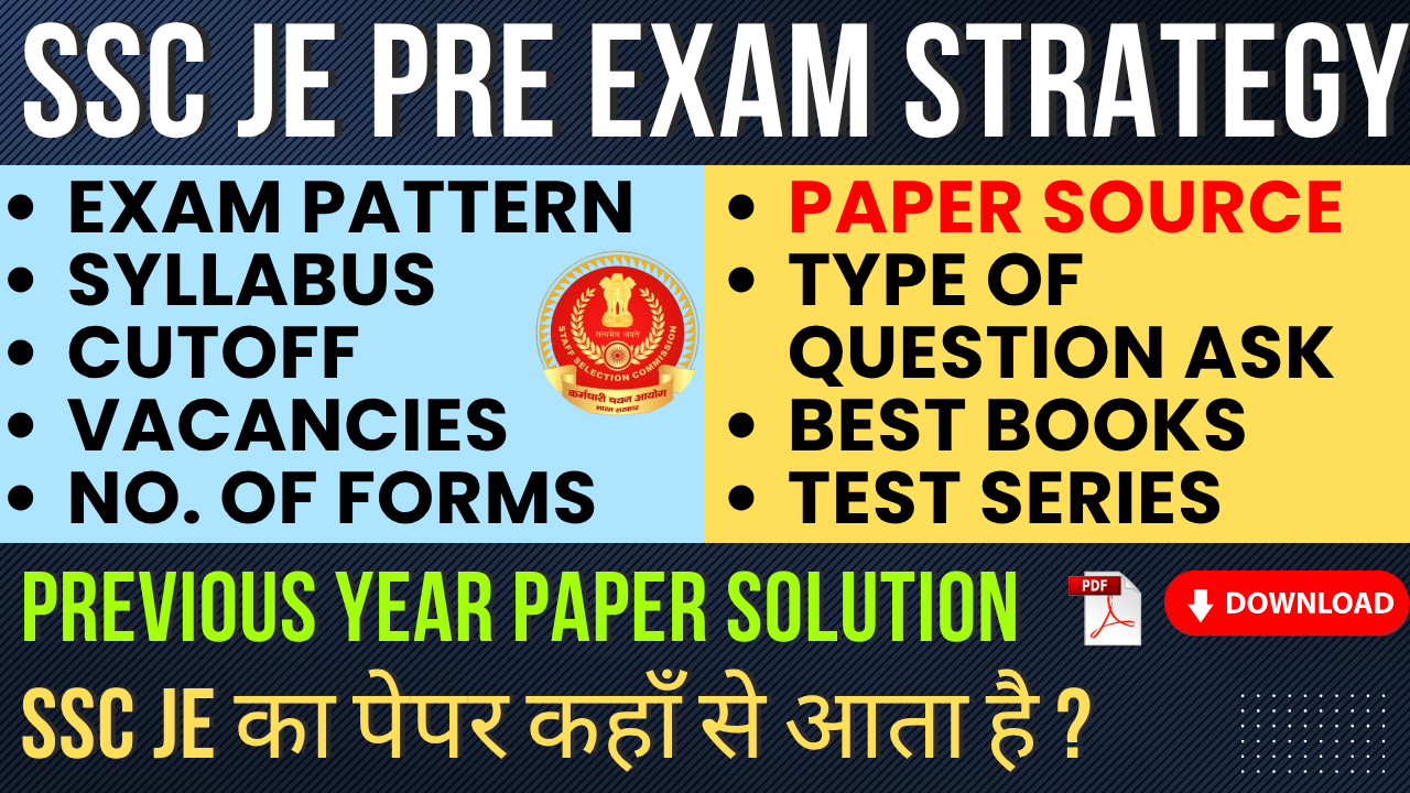 HOW to Prepare for SSC JE EXAM