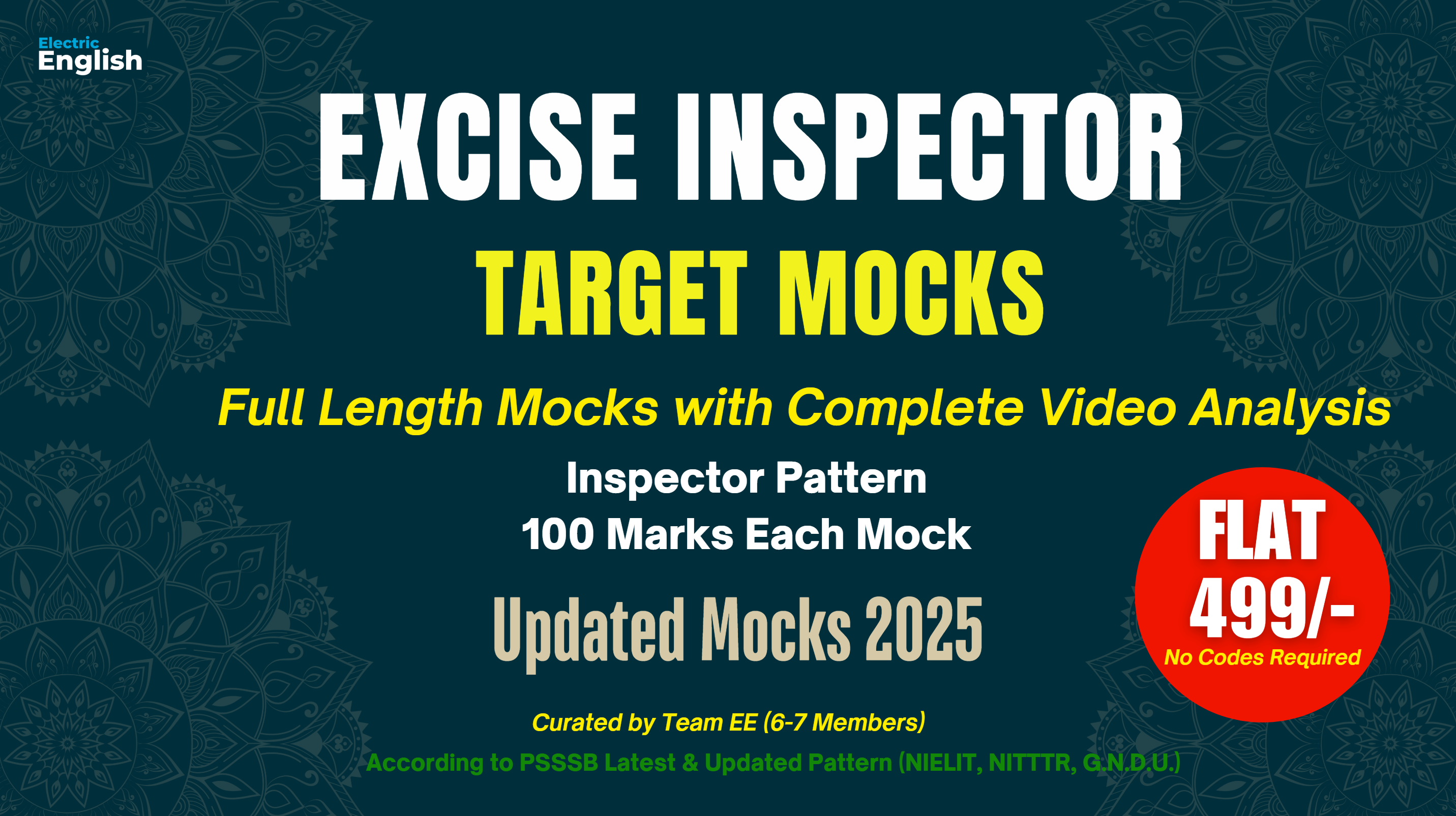 EXCISE INSPECTOR MOCKS 2025