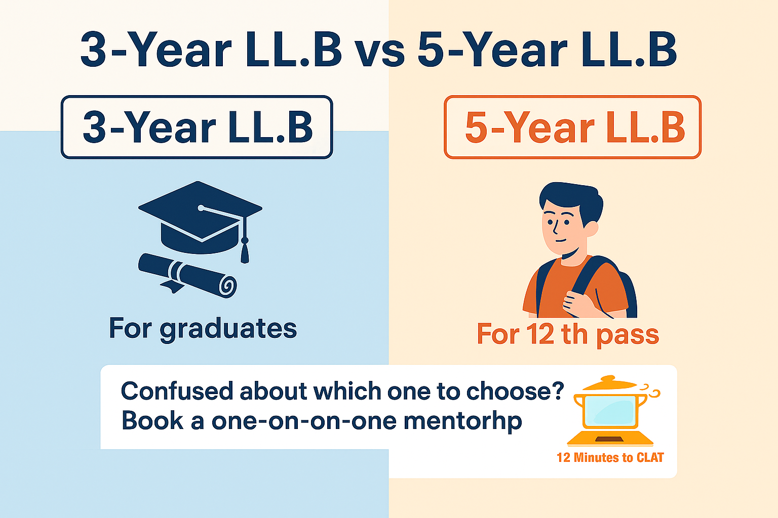 3 year LLB Vs 5 LLB
