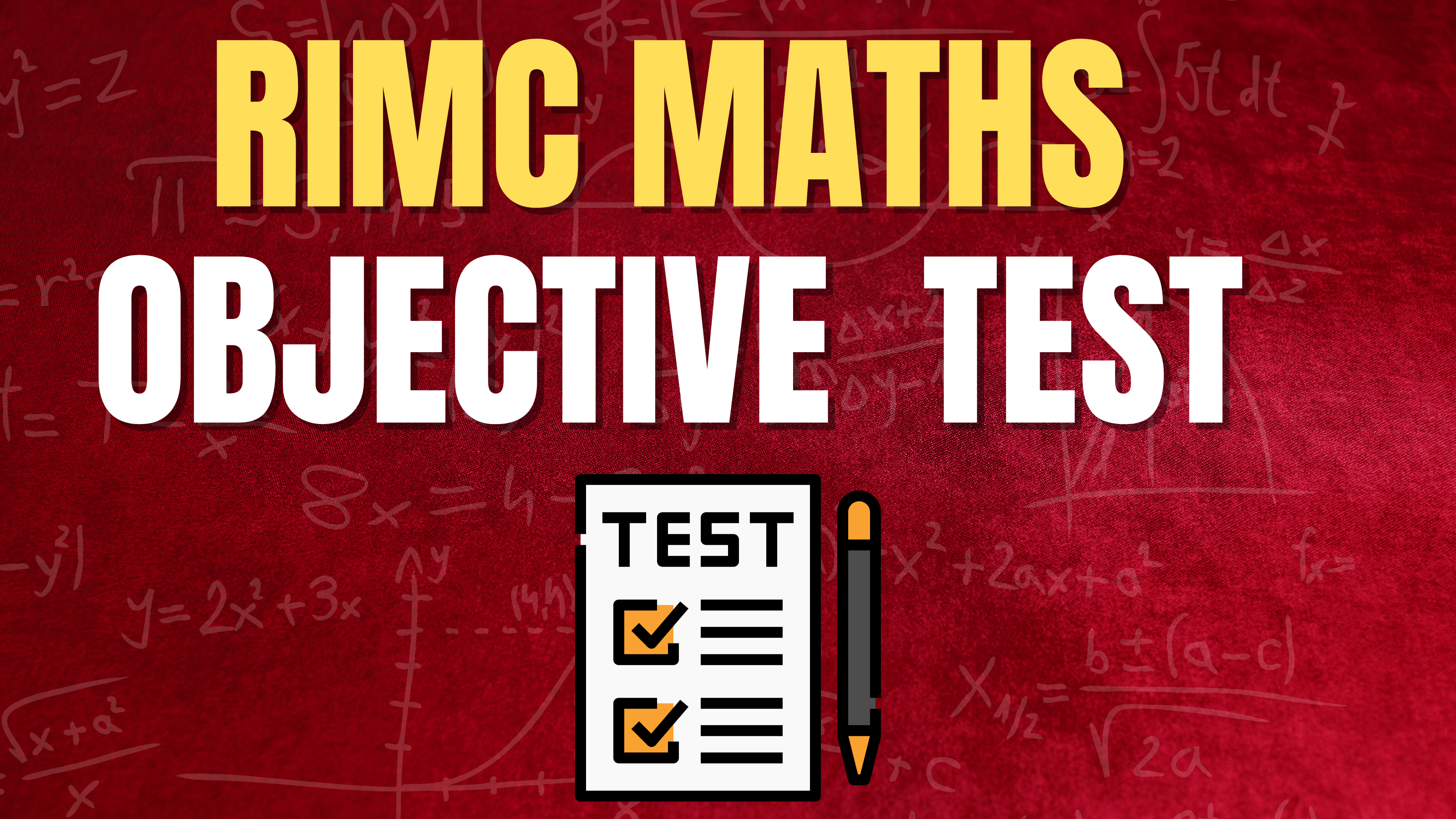 RIMC MATHS  OBJECTIVE TEST