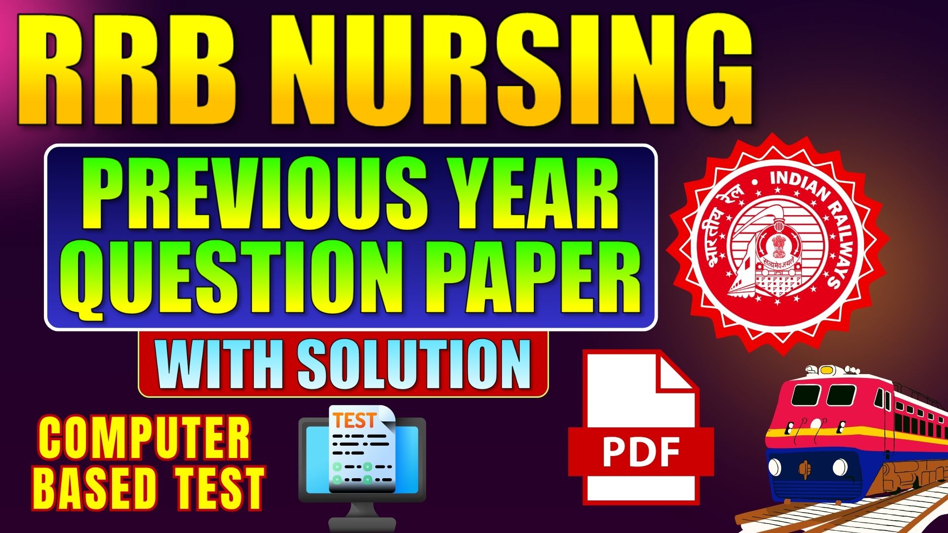 RRB Staff Nurse Previous Year Paper