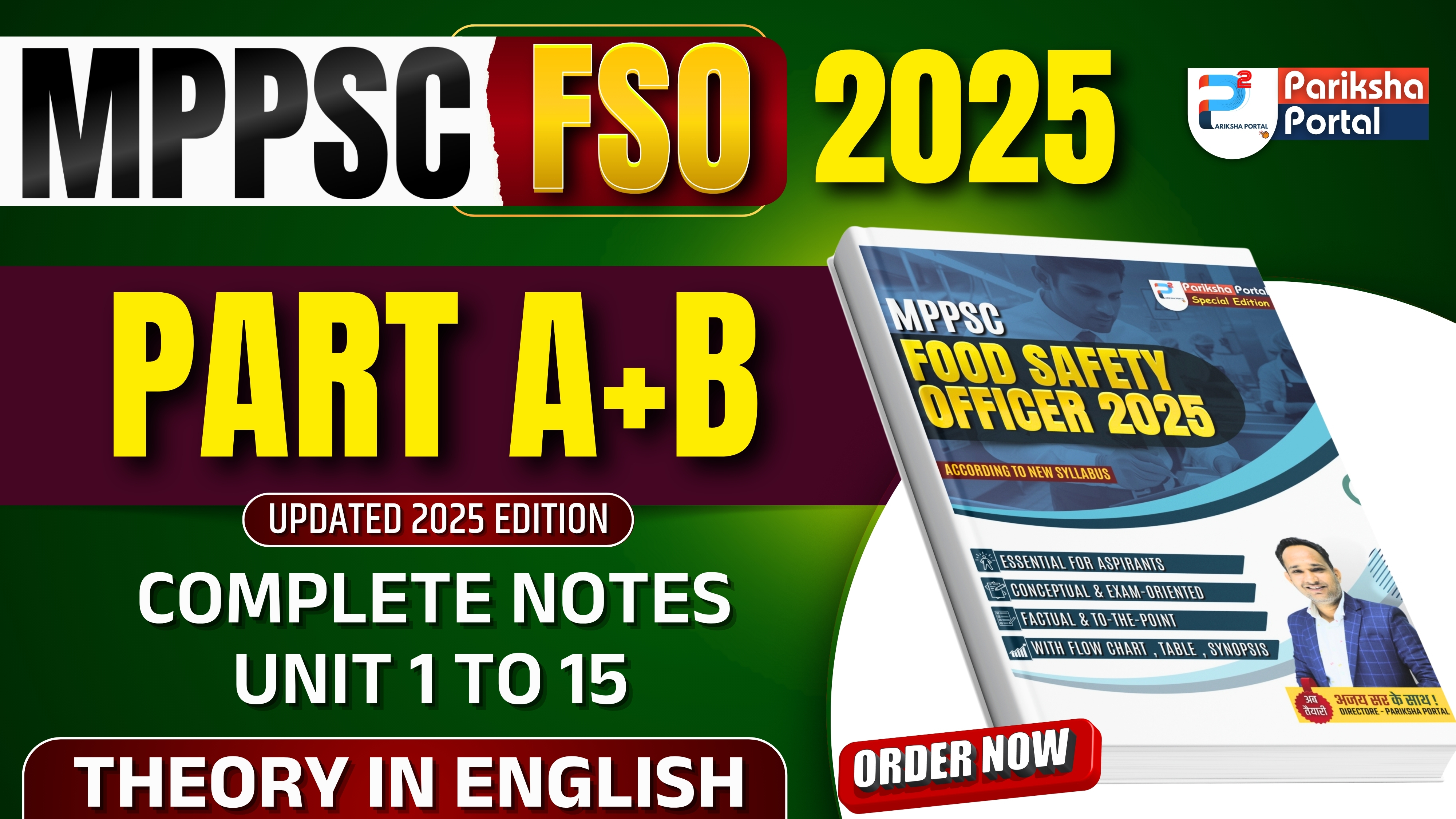  MP FSO – Part A+ B (English Medium)(Updated 2025 Edition)  Complete Notes – 15 Units 30 Booklets  Covered