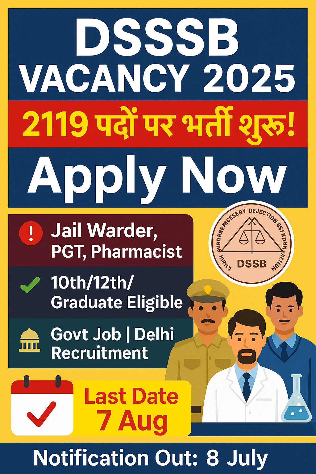  DSSSB Recruitment 2025