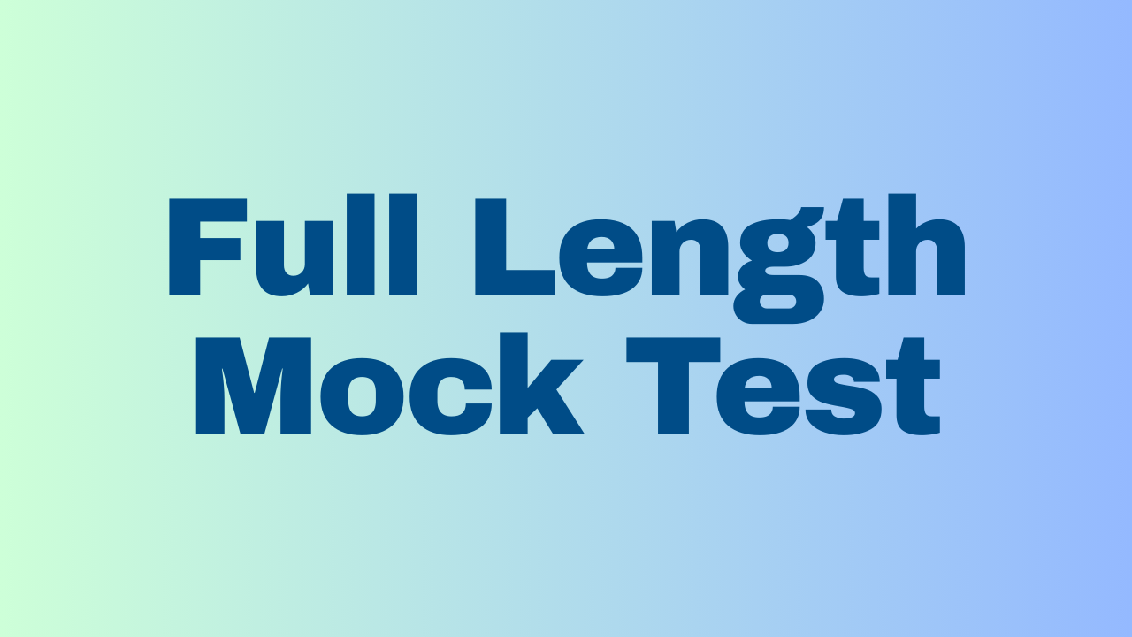 Full Length GATE Mock Test