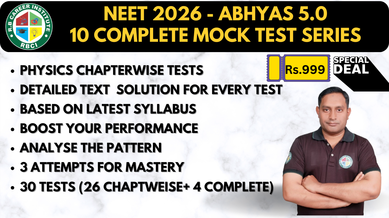 NEET All India Test Series 2026 - 10 Complete Syllabus Mock Tests