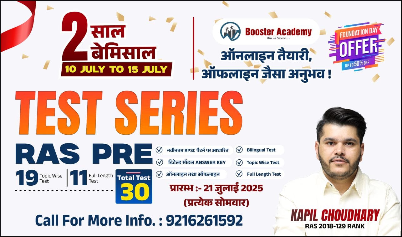 Ras Pre Test Series (2025-26)