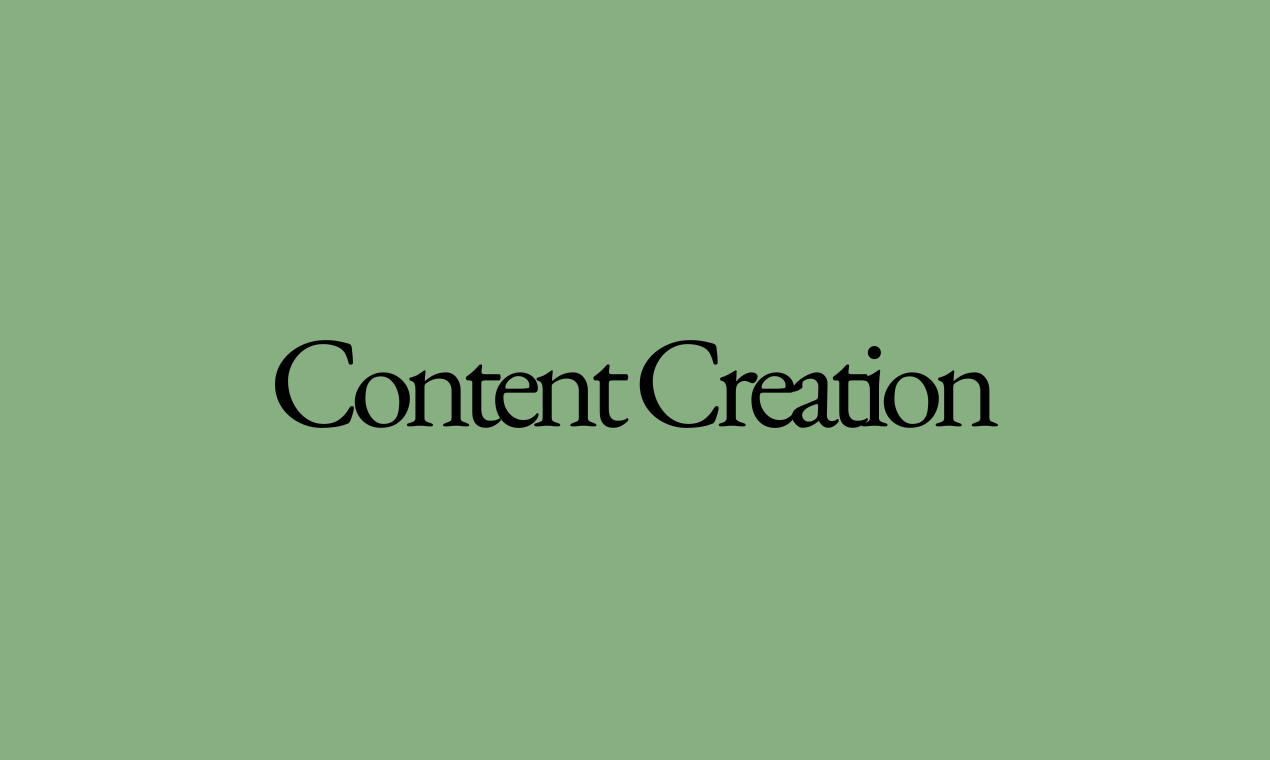 Content Creation