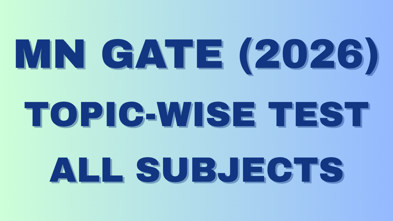 GATE PYQs Subject-Wise Test