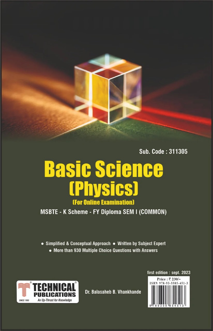 MSBTE Diploma Sem 01 Basic Science (Physics)