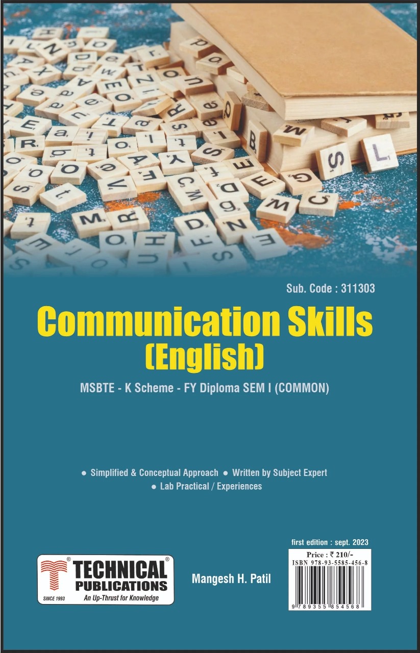 MSBTE Diploma Sem 01 Communication Skills (English)