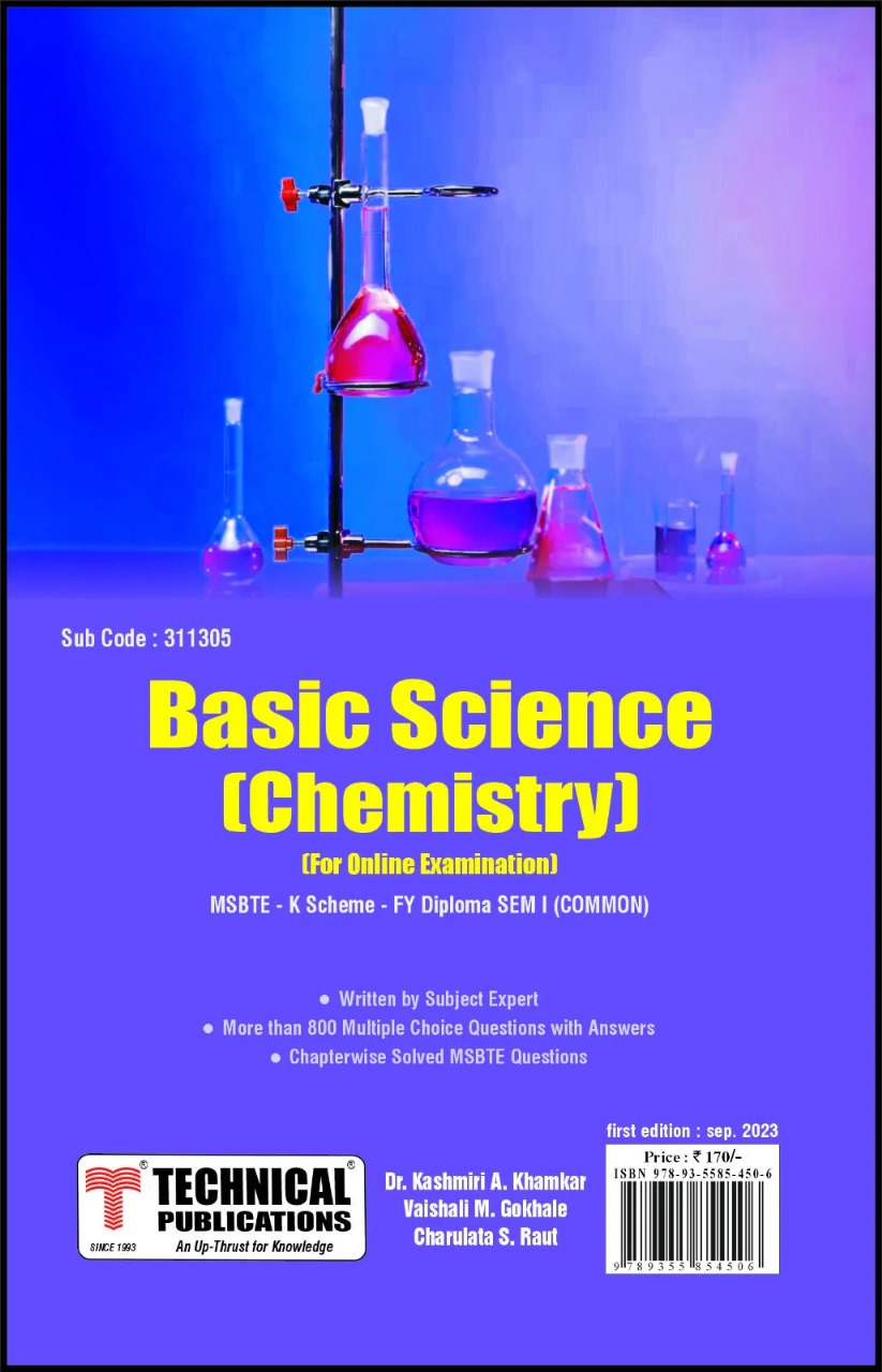 MSBTE Diploma Sem 01 Basic Science (Chemistry)
