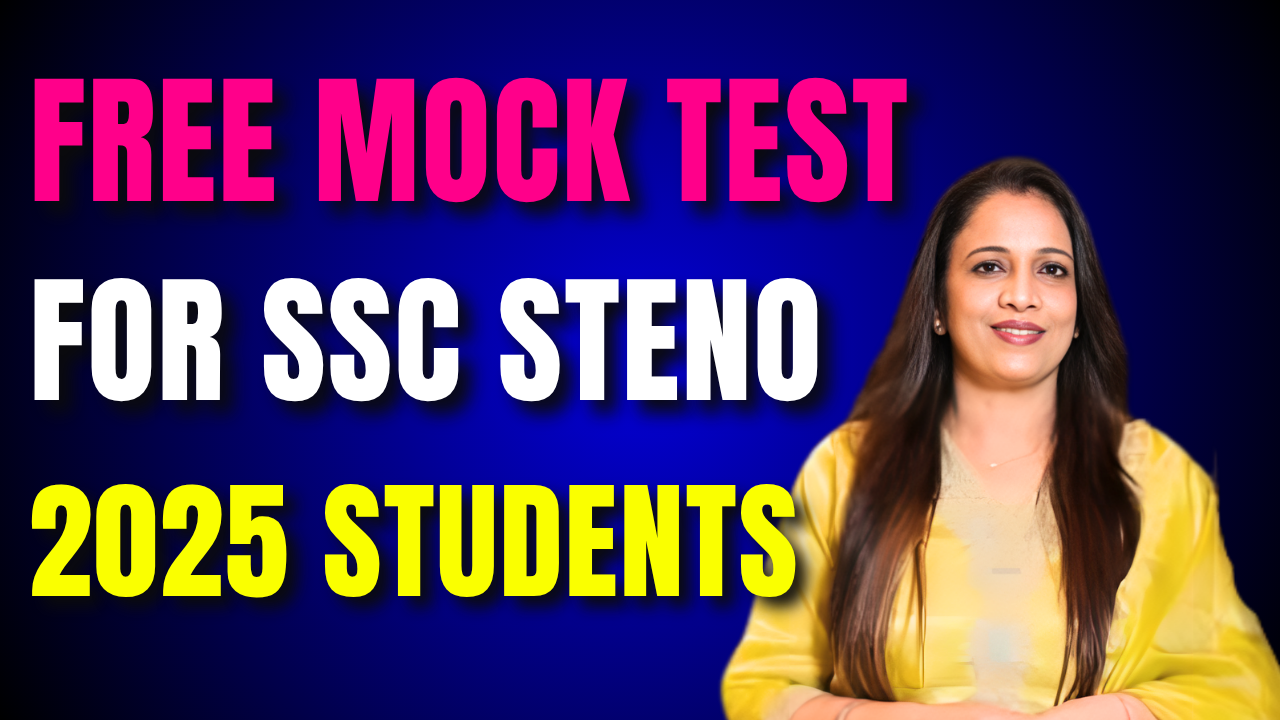 SSC Stenographer mock test 2025 (FREE)