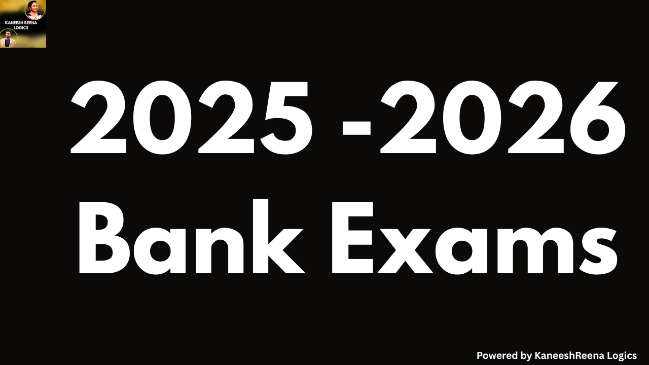 2025 -2026 Bank Exams