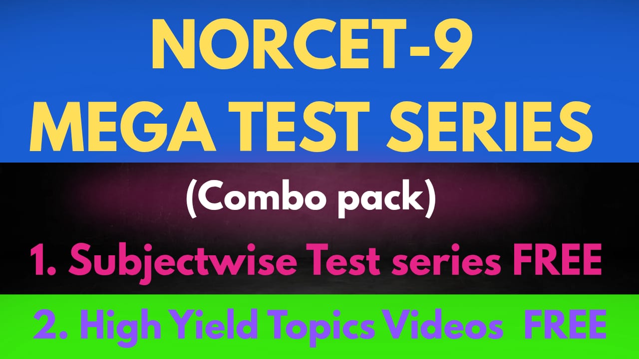 NORCET-9 MEGA TEST SERIES