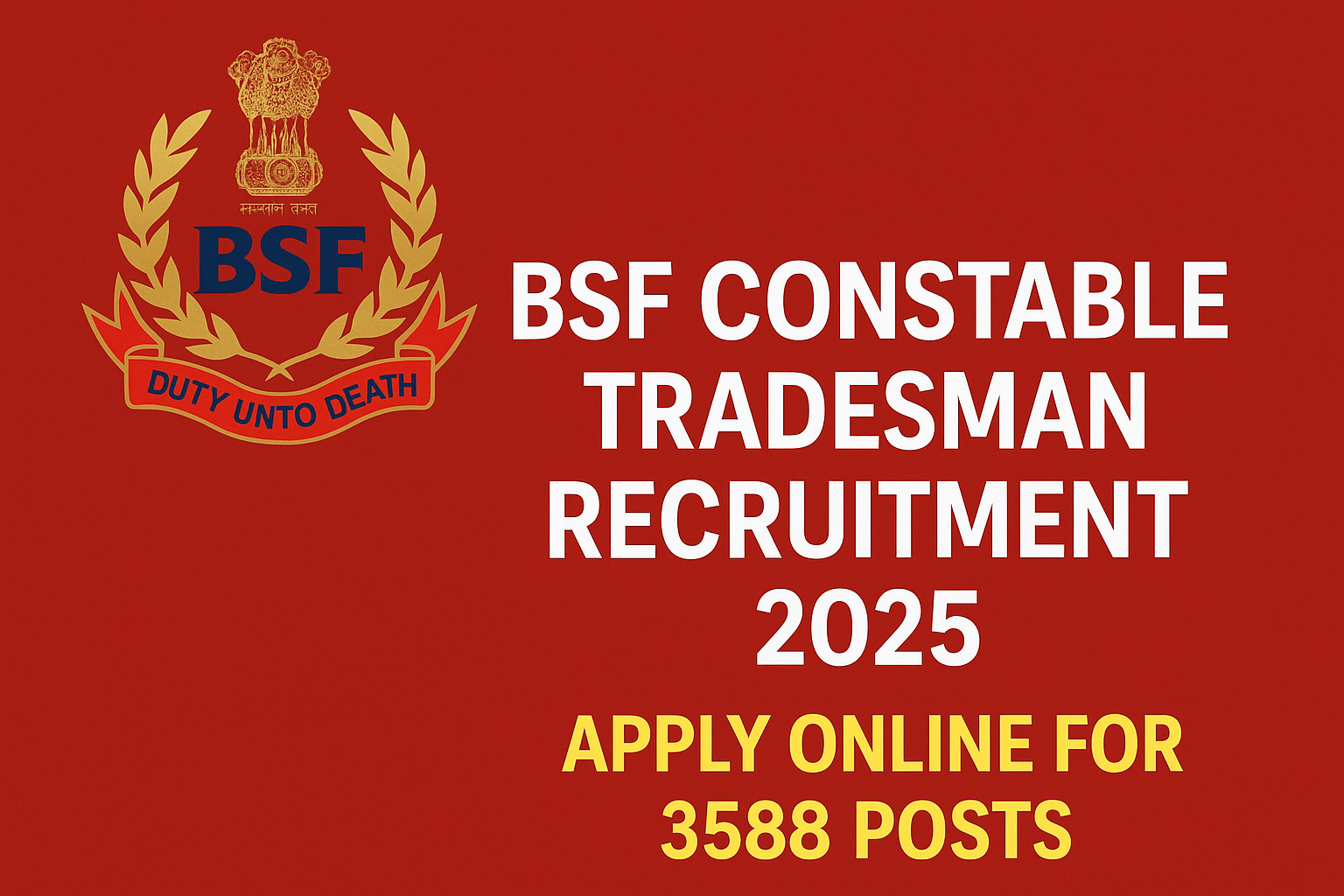 BSF Constable Tradesman