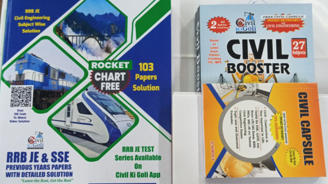 RRB JE PYQ +CIVIL BOOSTER BOOK COMBO OFFER