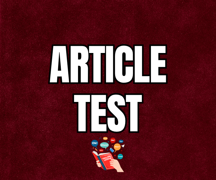 ARTICLE TEST