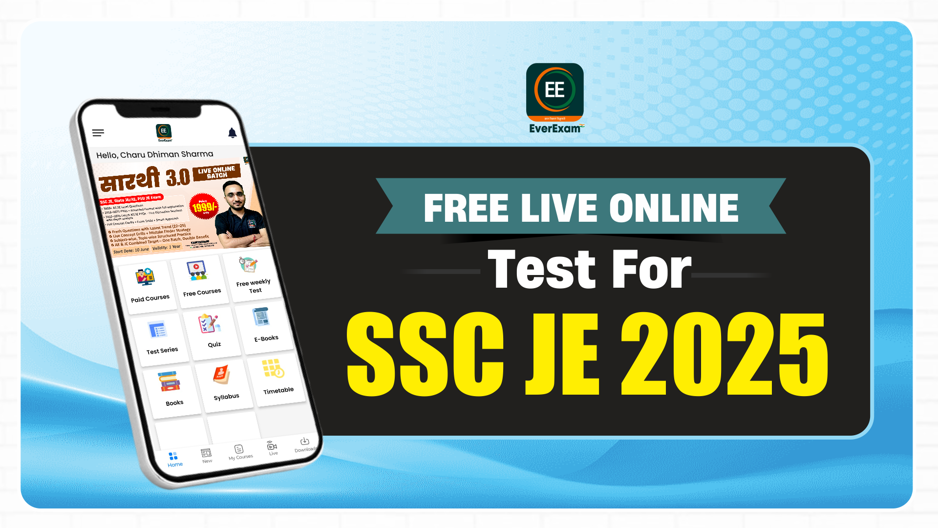 Free Live Test For SSC JE 2025