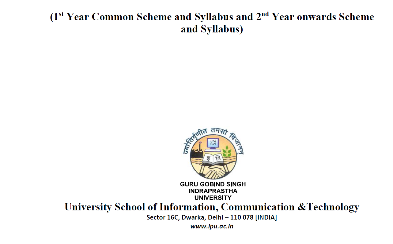 IPU Sem 1 Syllabus