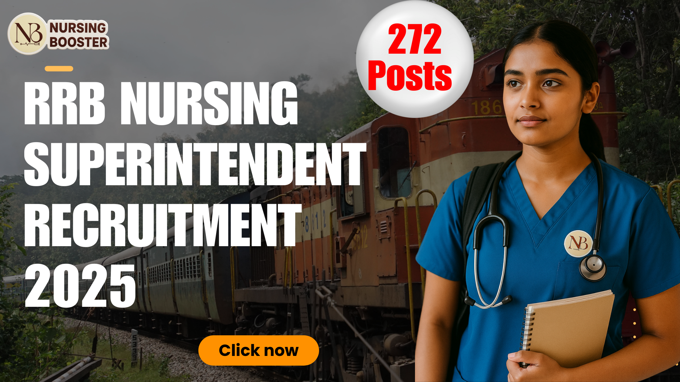 RRB Nursing Superintendent Recruitment 2025 – Apply for 272 Staff Nurse Vacancies