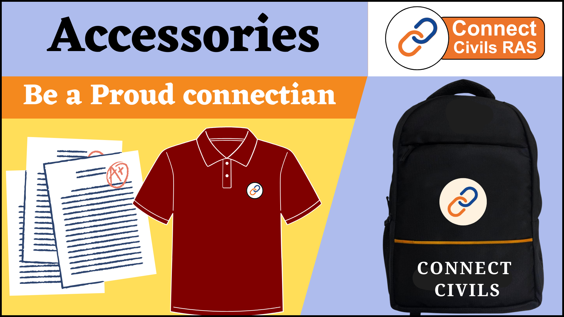 Connect Accessories - Bag, Tshirt and DPPs
