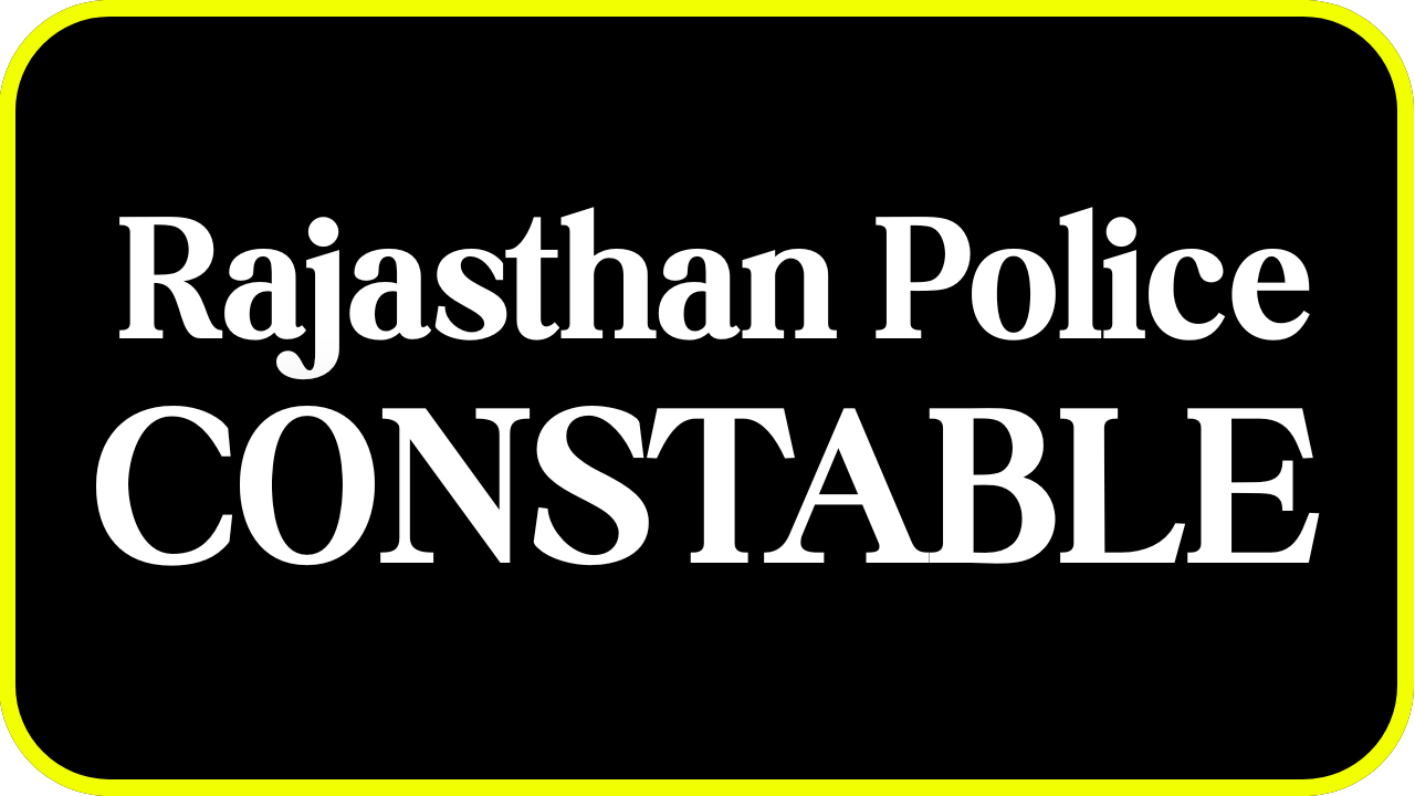 Rajasthan Police Constable Exam 2025  Test Series