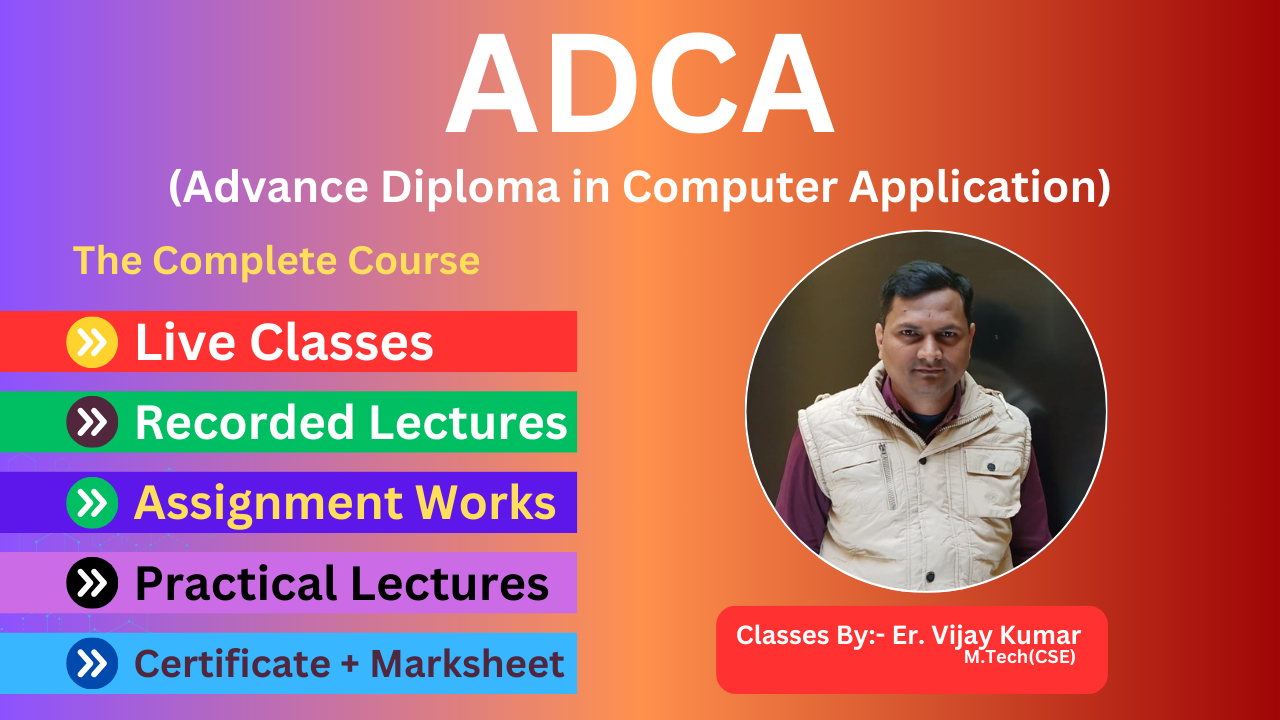 ADCA Course in Saharsa – Complete Syllabus & Benefits