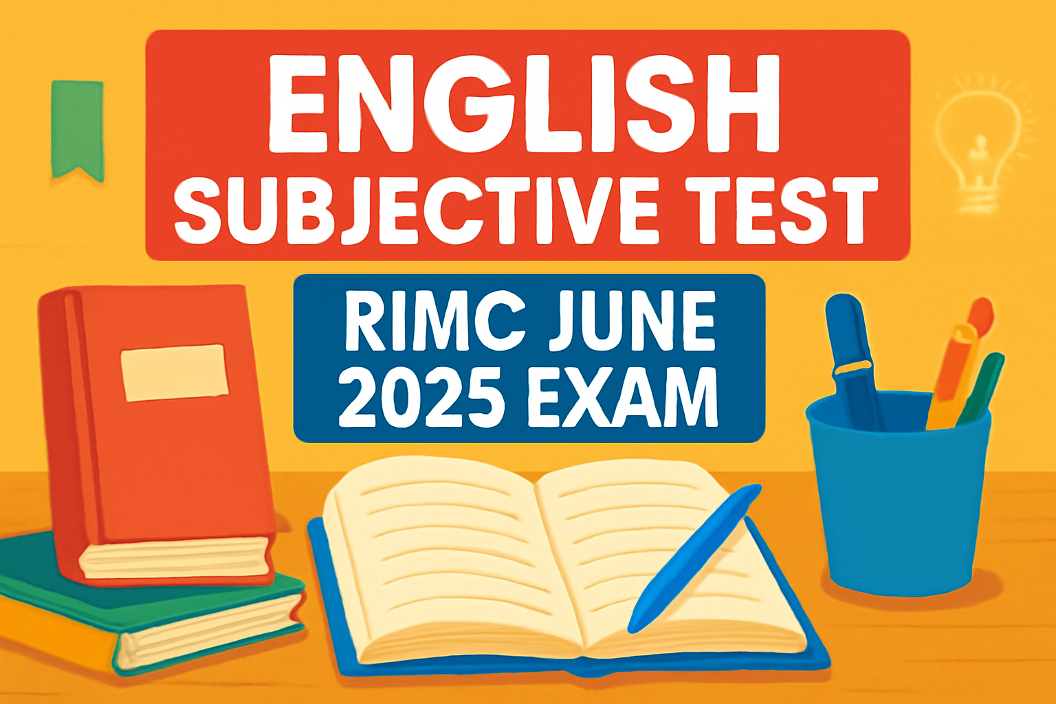 ENGLISH  SUBJECTIVE TEST FOR RIMC EXAM JUNE 2025 EXAM