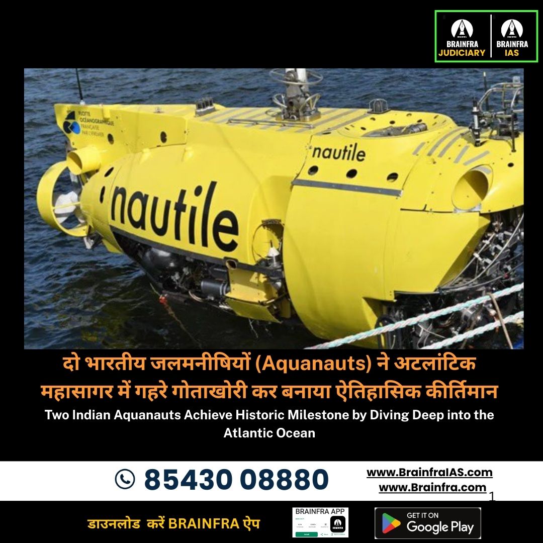 Two Indian Aquanauts Achieve Historic Milestone by Diving Deep into the Atlantic Ocean