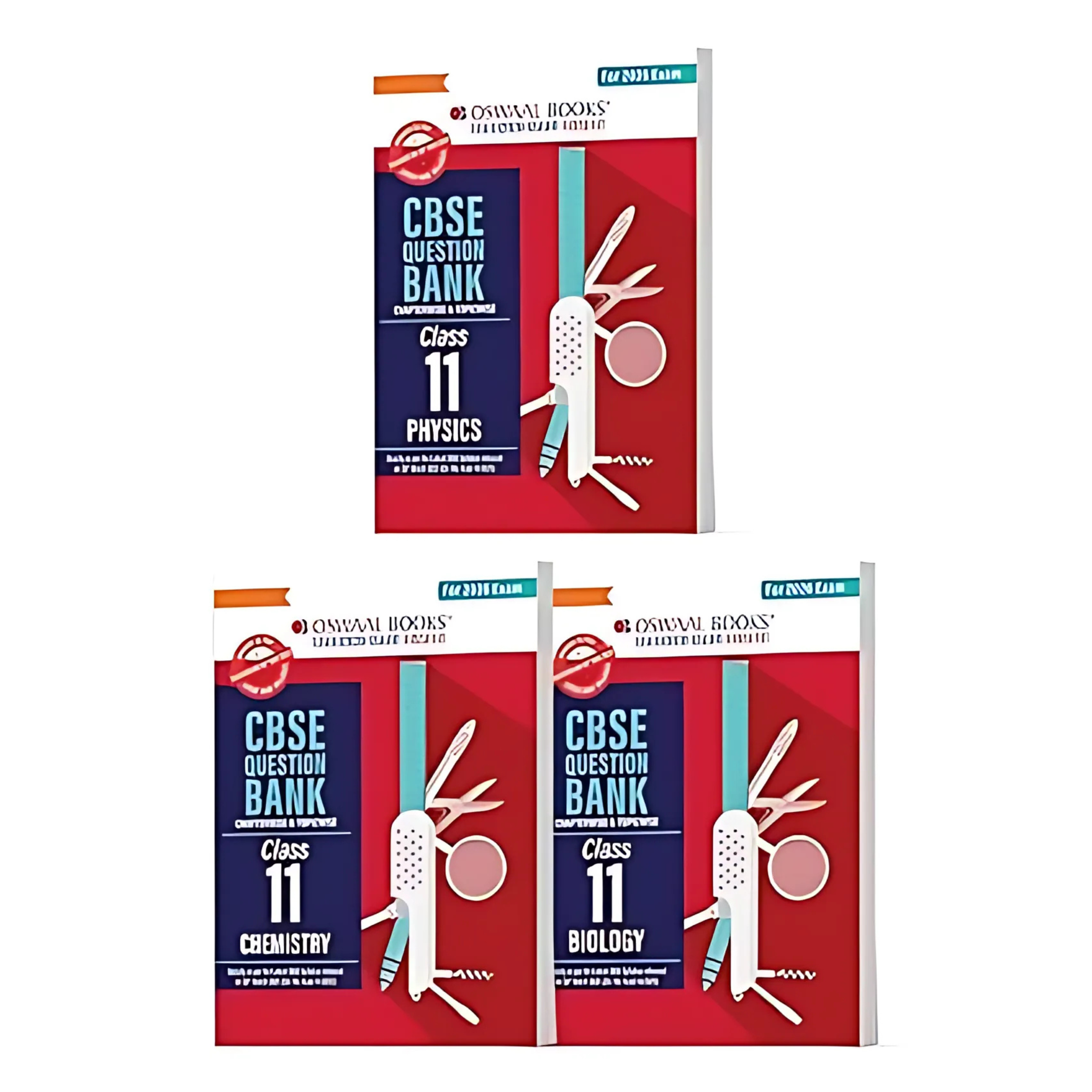 Oswaal CBSE Question Bank Class 11 Set of 3 Books Physics, Chemistry and Biology Chapterwise & Topicwise Solved Papers | For 2026 Board Exams