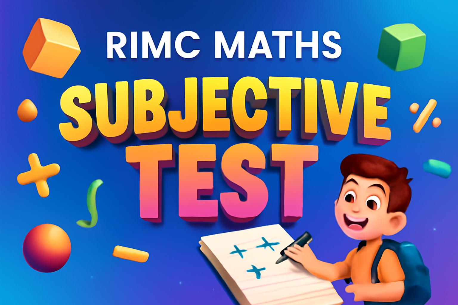 RIMC MATHS  SUBJECTIVE TEST
