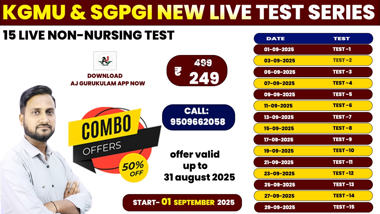 KGMU & SGPGI Live Test Series