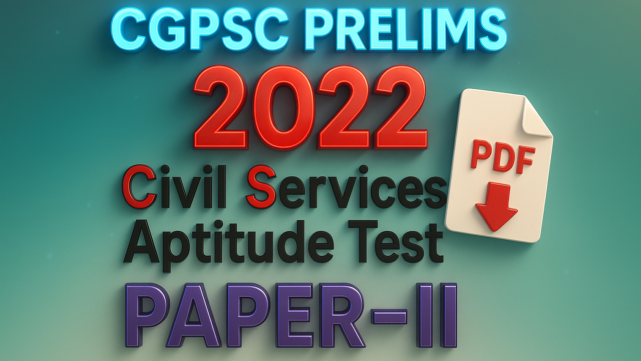 PRE 2022 PAPER-II CSAT
