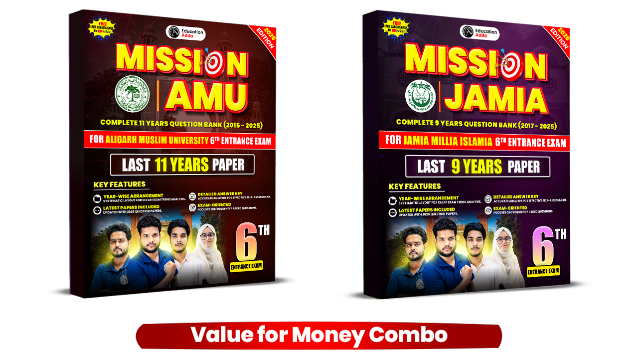 Mission AMU + Mission Jamia – 6th Entrance Exam PYQ Combo (Value for Money Offer)