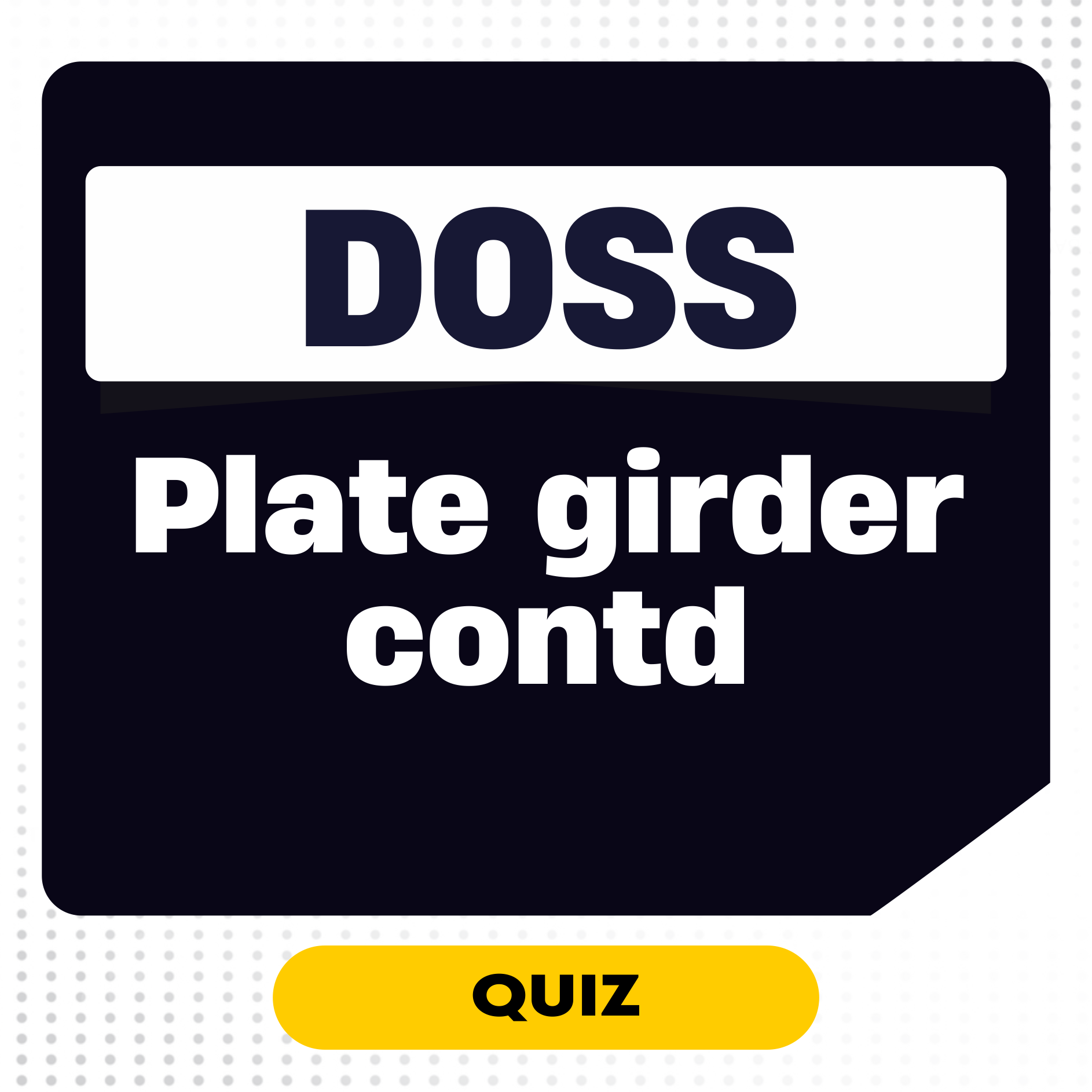 Plate girder contd