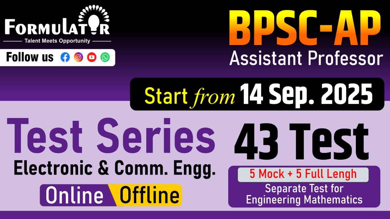 BPSC-Lecturer/AP Electronics 2025