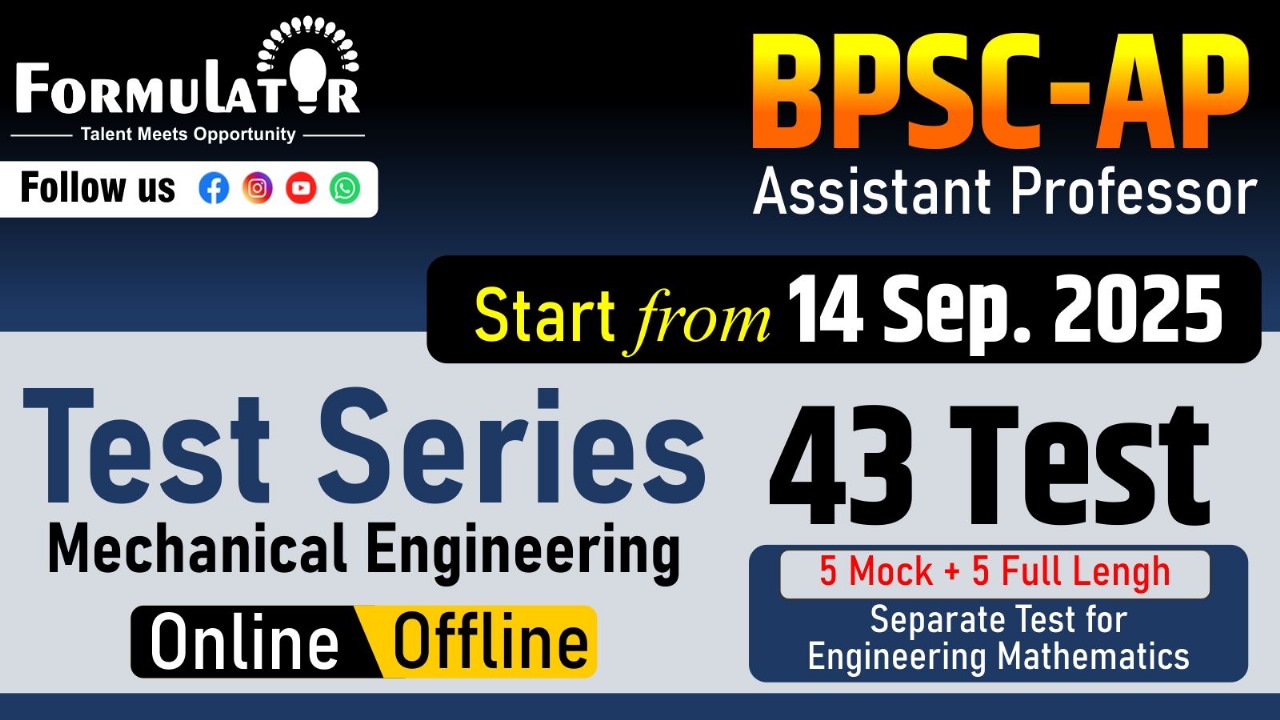 BPSC-Lecturer/AP Mechanical 2025