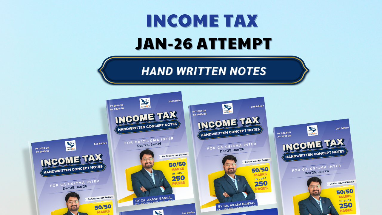 Income Tax Handwritten Book | Jan'26 Attempt